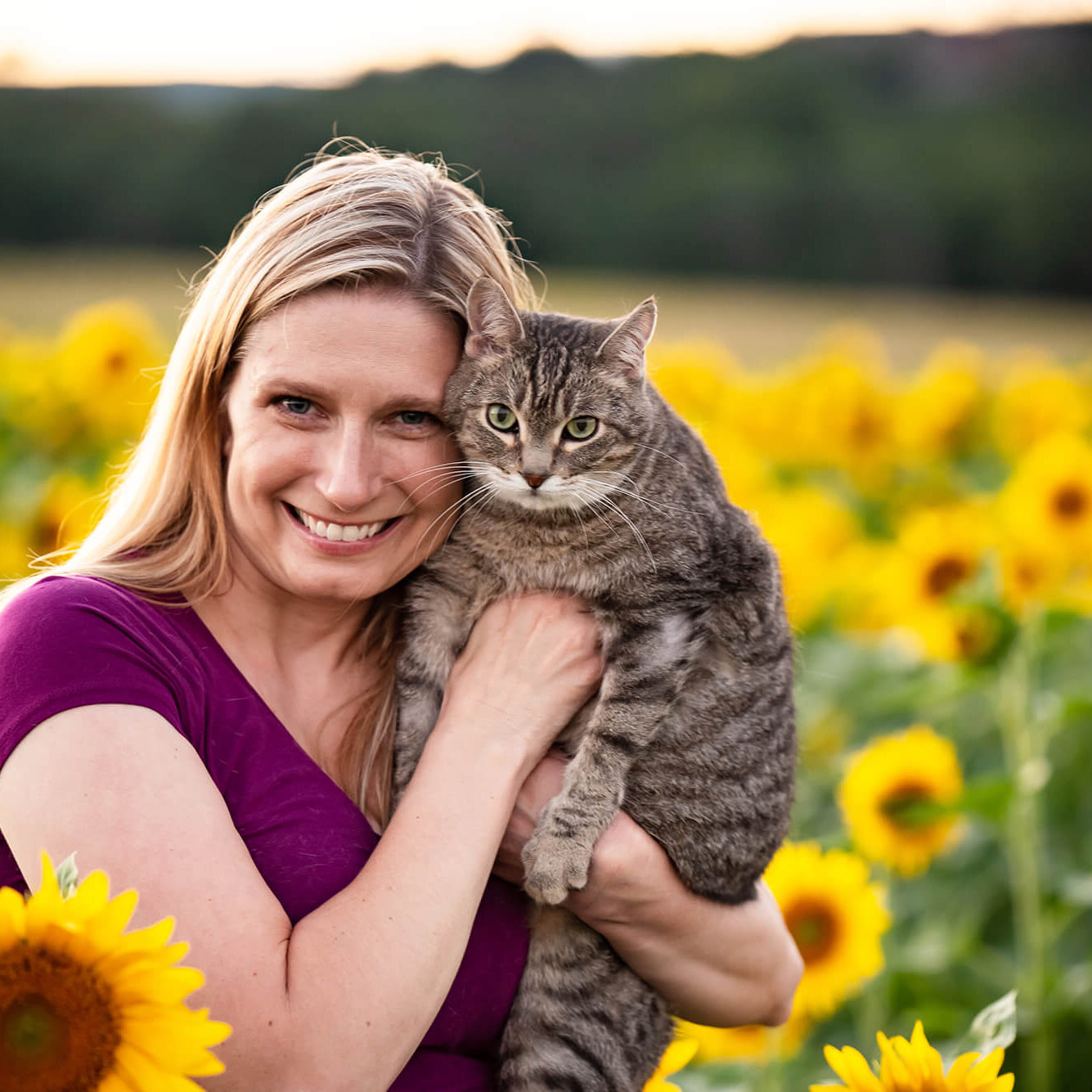 Doctor With Cat In Field